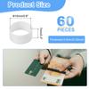 60pcs Silicone Rubber Bands 6/8/10/12/15mm Rubber Bands Rings Cable Ties Strong Elastic Bands Non-Slip Cord Wrapping Bag Wraps