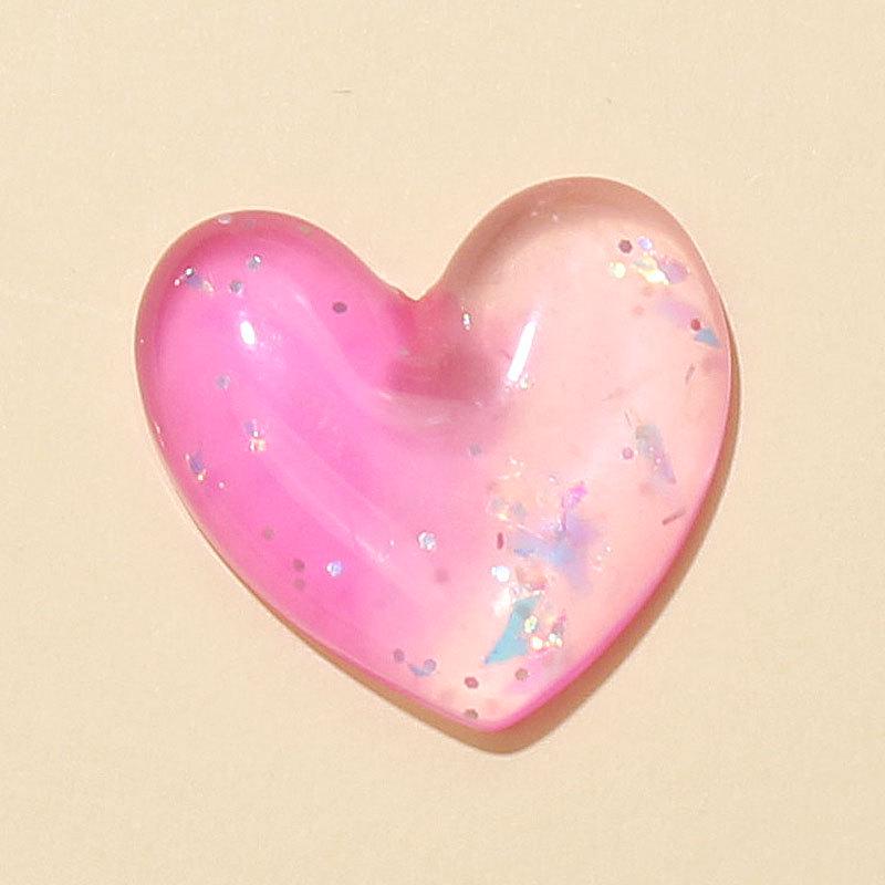 In Stock: Heart-Shaped Resin Jewelry & Accessories for DIY - Earrings, Pendant, Phone Case, Slippers & More