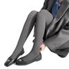 Women Vintage Slim Stockings Solid Color Thicken Ribbed Striped Pantyhose Tights
