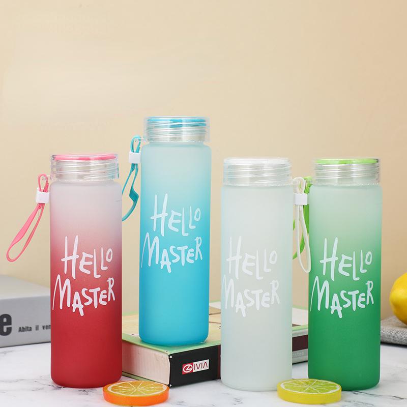 Children's Water Bottles BPA Free Portable Student Water Cup Leak-proof with Rope Camping Drinkware Drinking for Tea Coffee Milk