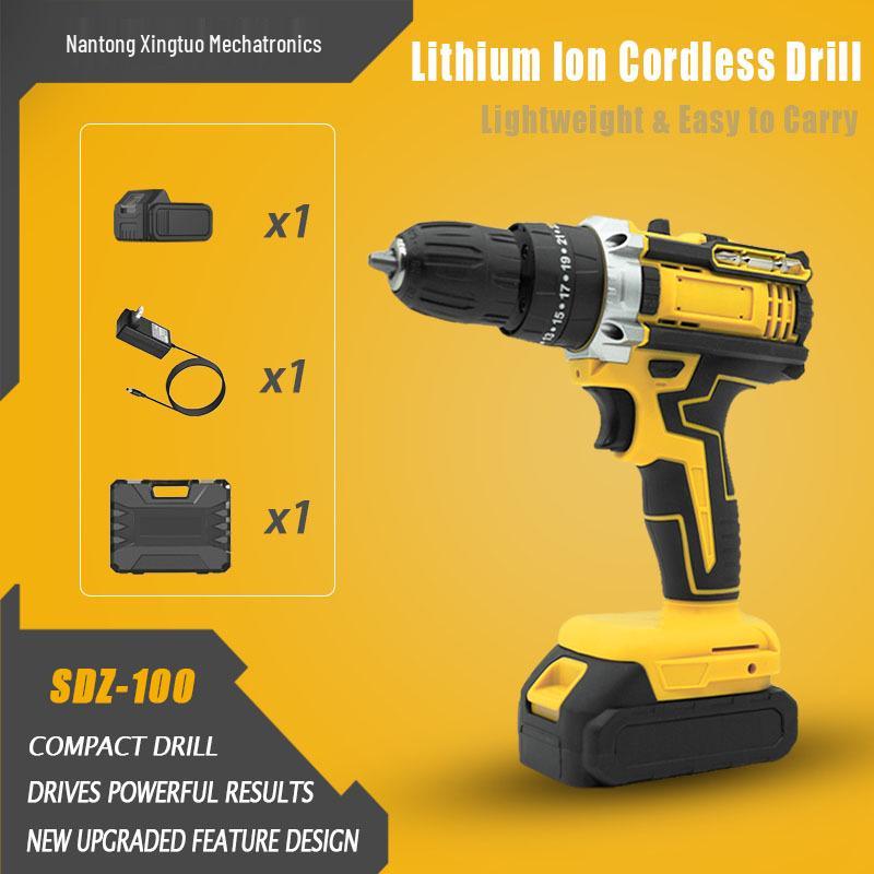 Multi-Function Lithium Electric Drill & Screwdriver Set