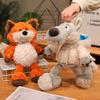Fluffy Cute Fox in Sheep Clothing Plush Toy Kawaii Sleeping Pet Stuffed Soft Animal Fluffly Wolf Children Birthday Gift Toy