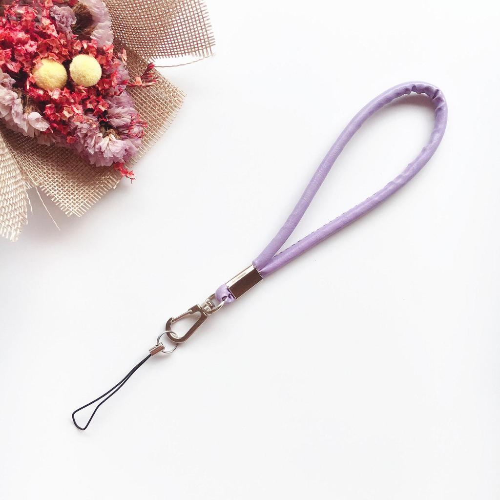 High-Quality PU Leather Unisex Phone Lanyard & Keychain Pendant