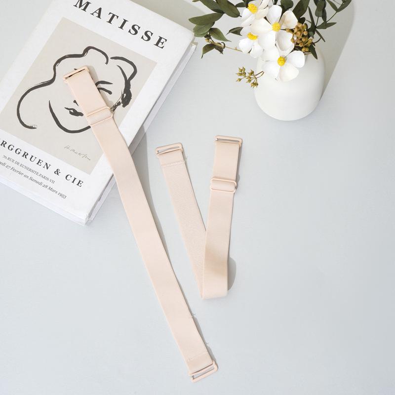 

Женские регулируемые плечевые ремни карамельного цвета — простые, широкие и сменные эластичные ремни. Width 1.5cm, Length 55cm