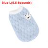 New Warm Winter Cat Clothes Cartoon Bear Cold Protection Cat Vest Fleece Pet Apparel for Small Dogs Puppies Kitten