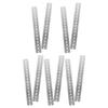 10 Pcs Din Rail Breaker Mount Aluminum Slotted Electric Boxes Terminal Blocks Industry Standard Track For Components Metal