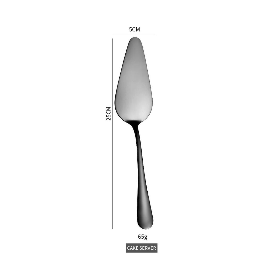 Stainless Steel Cutlery Pizza Cutter and Spatula Set for Weddings, Birthdays, and Parties