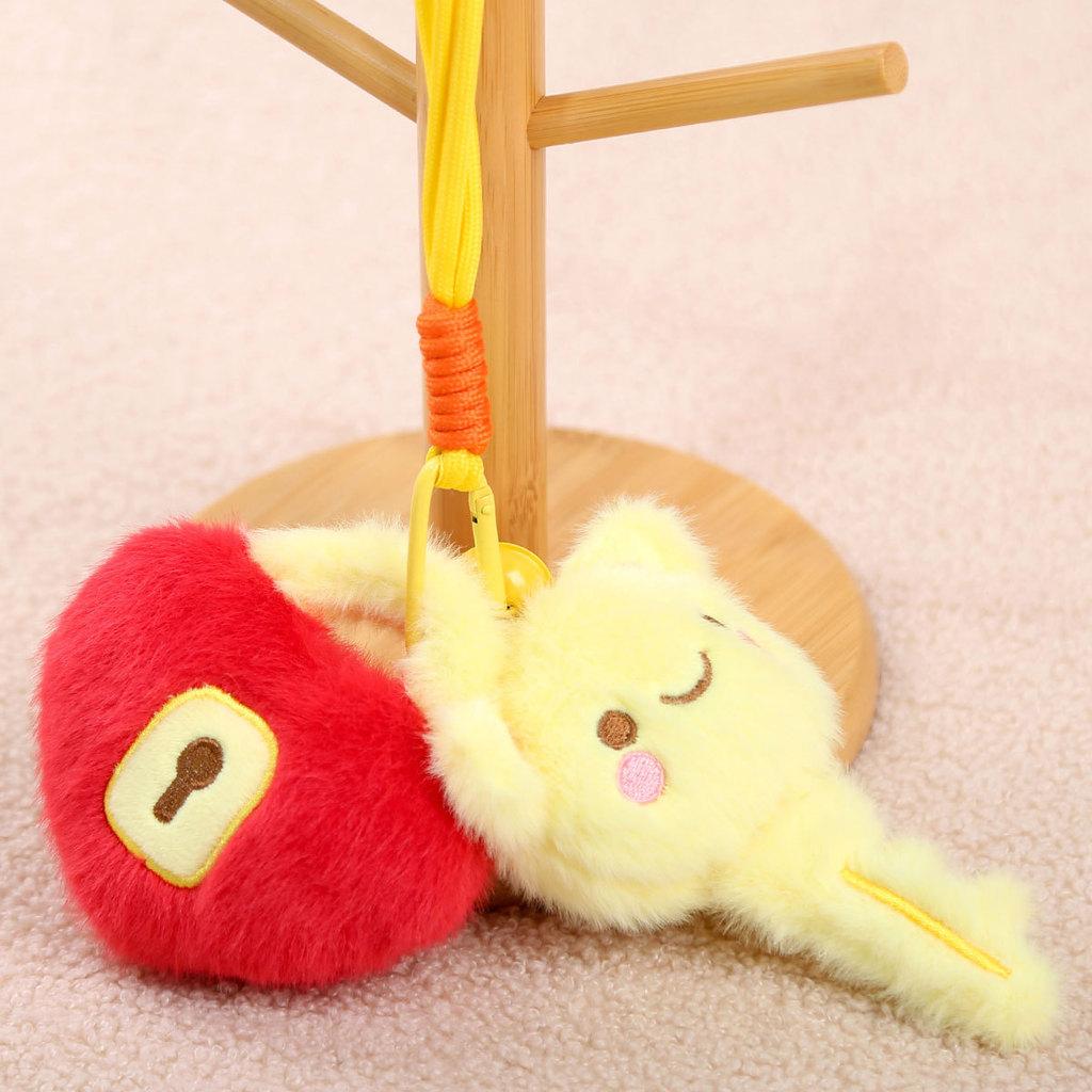 Keychain Heart Lock Plush Toy With Soft Short Plush For Girls Birthday Gift Accessories