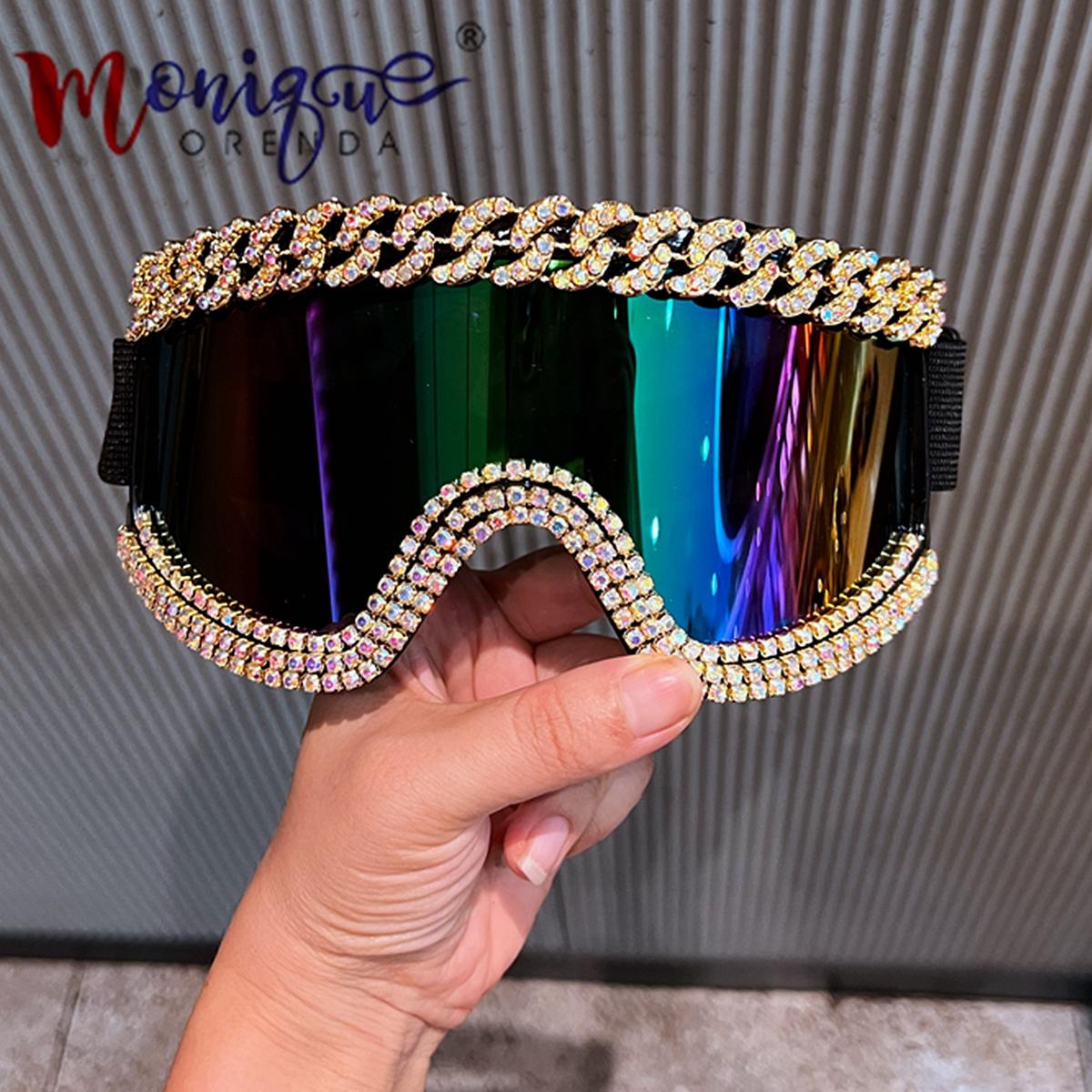 

Retro Skiing Goggles Windproof Cycling Motorcycle Goggles Winter Anti-Fog Snowboard Ski Glasses Ski Mask Tactical Goggle Sungla