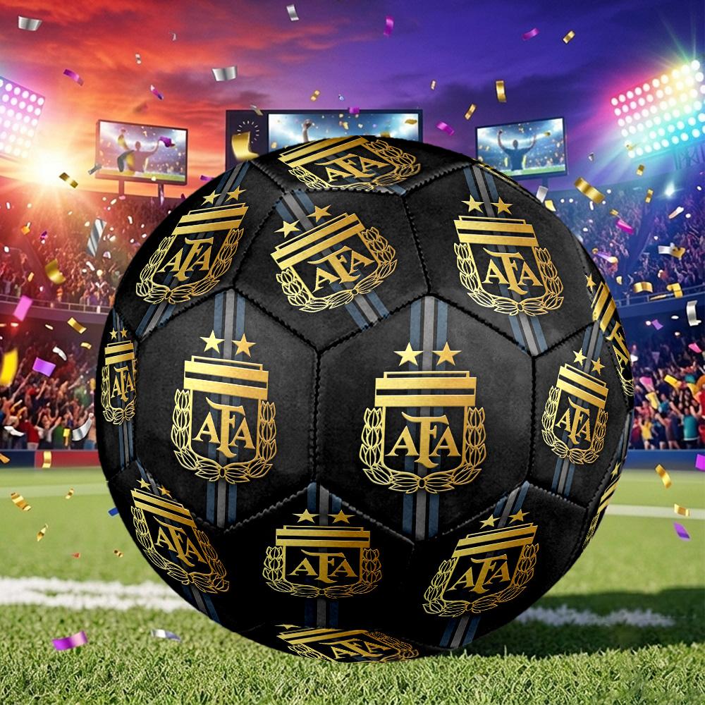 1pc Argentina Football Crest Size 5 Soccer Ball, Suitable for Practice Matches/tournament Training,Lightweight and Durable Logo7074