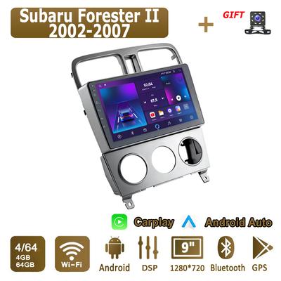 Android Carplay Car Radio For Subaru Forester II 2002-2007 Multimedia Player Head Unit Stereo GPS Navigation BT WIFI 4+64GB