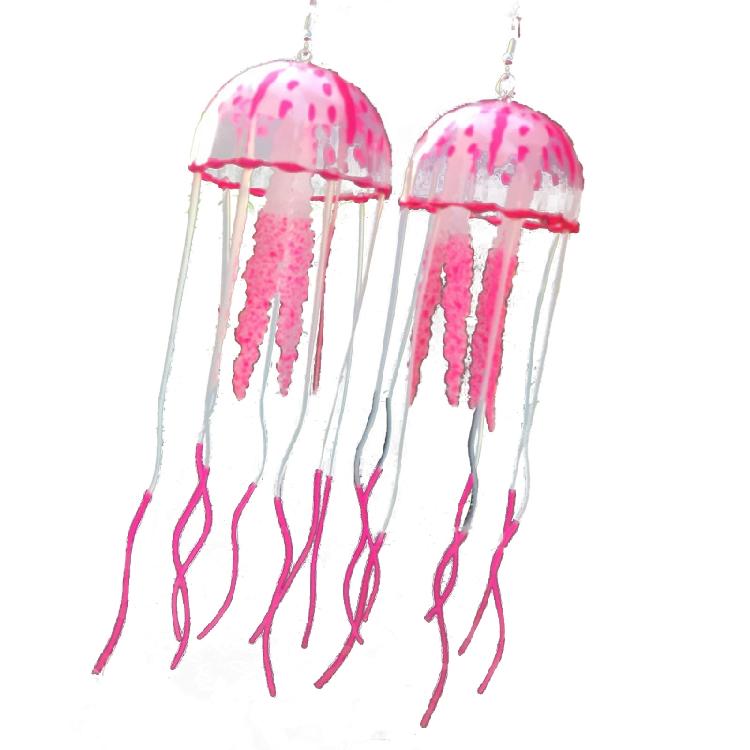 DIY Air Jellyfish Silicone Earrings DIY Handmade Exaggerated Dangle Earrings