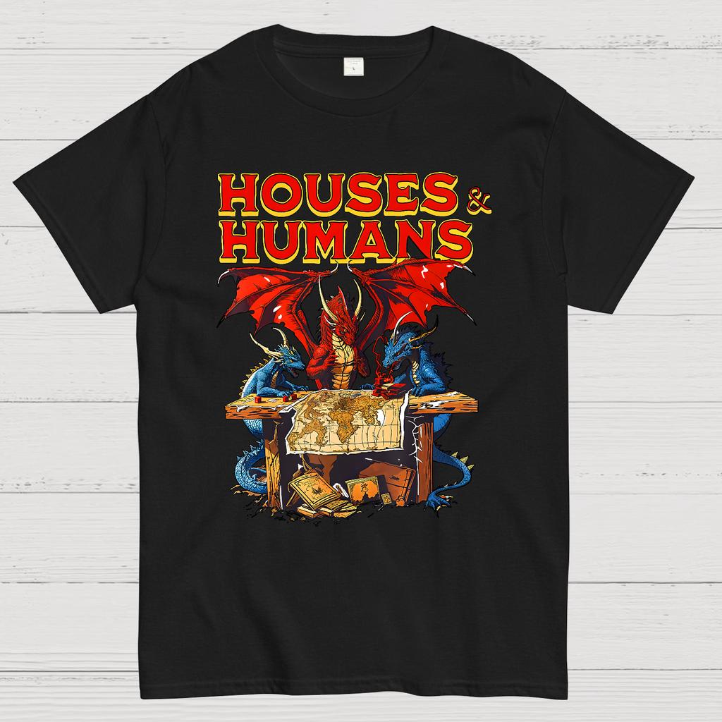 Houses and Humans D&D Nerd T-Shirt