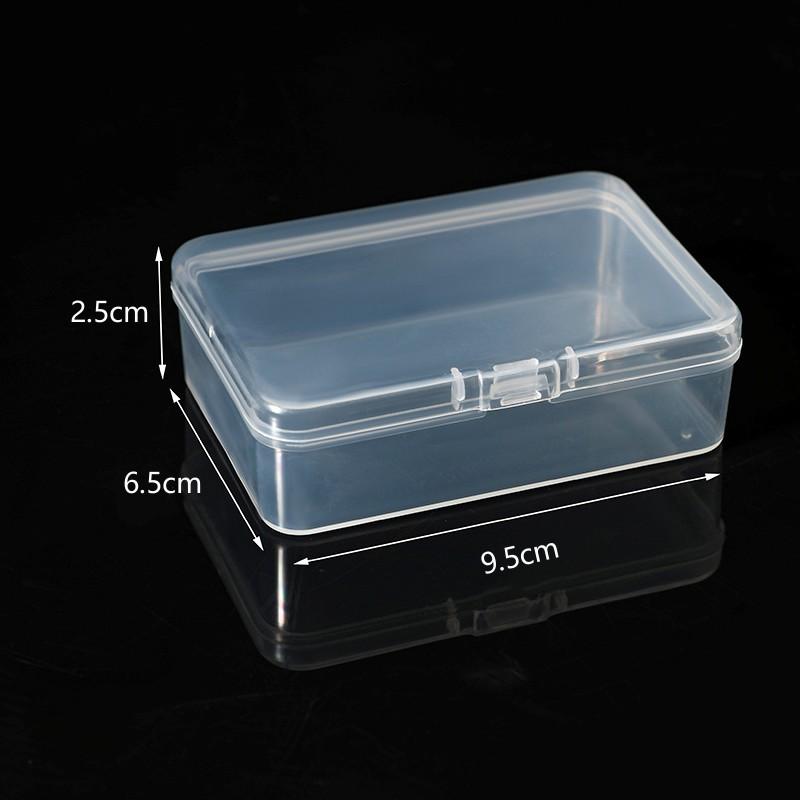 9.5Cm High Transparent Plastic Box Rectangular Flip One-Piece Packaging Goo Card Storage Box Pp Small Box