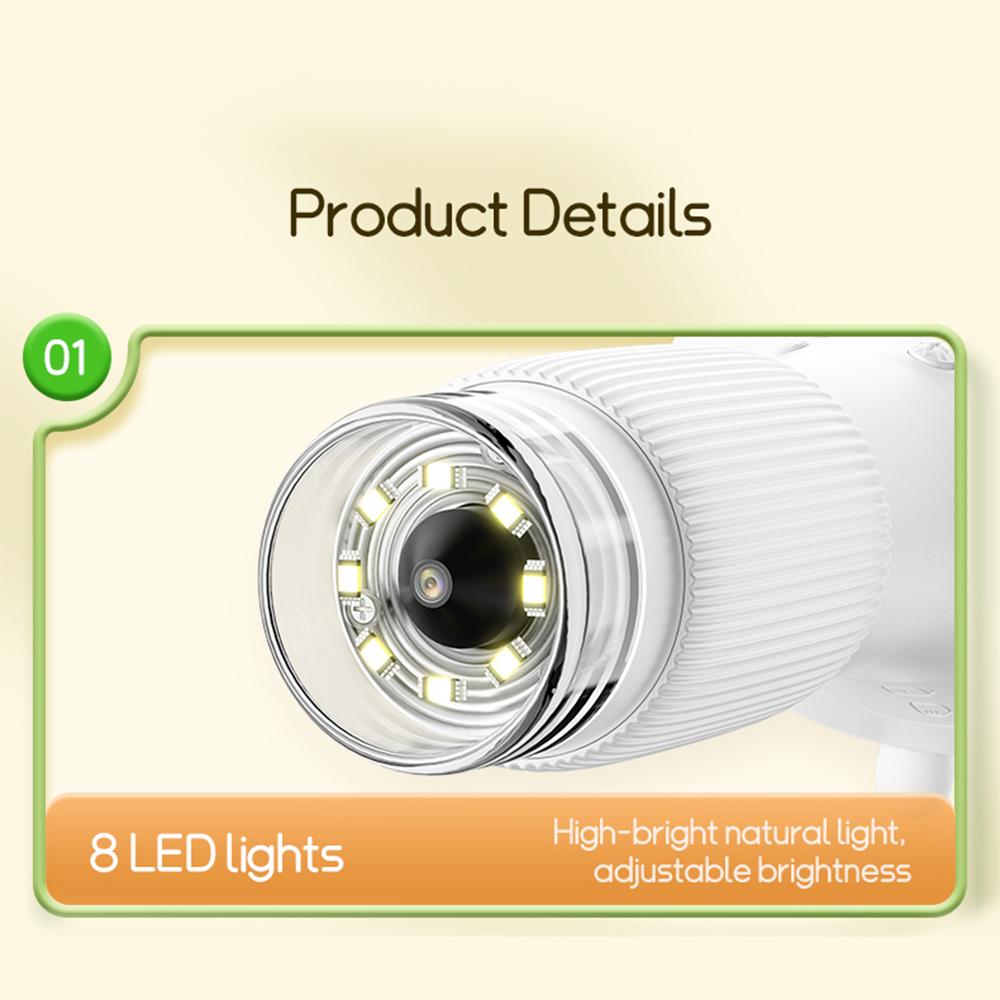 Lupe mit Licht Kindermikroskop mit 2 " " Zoll Bildschirm 1000-fache Vergrößerung Mini Handheld