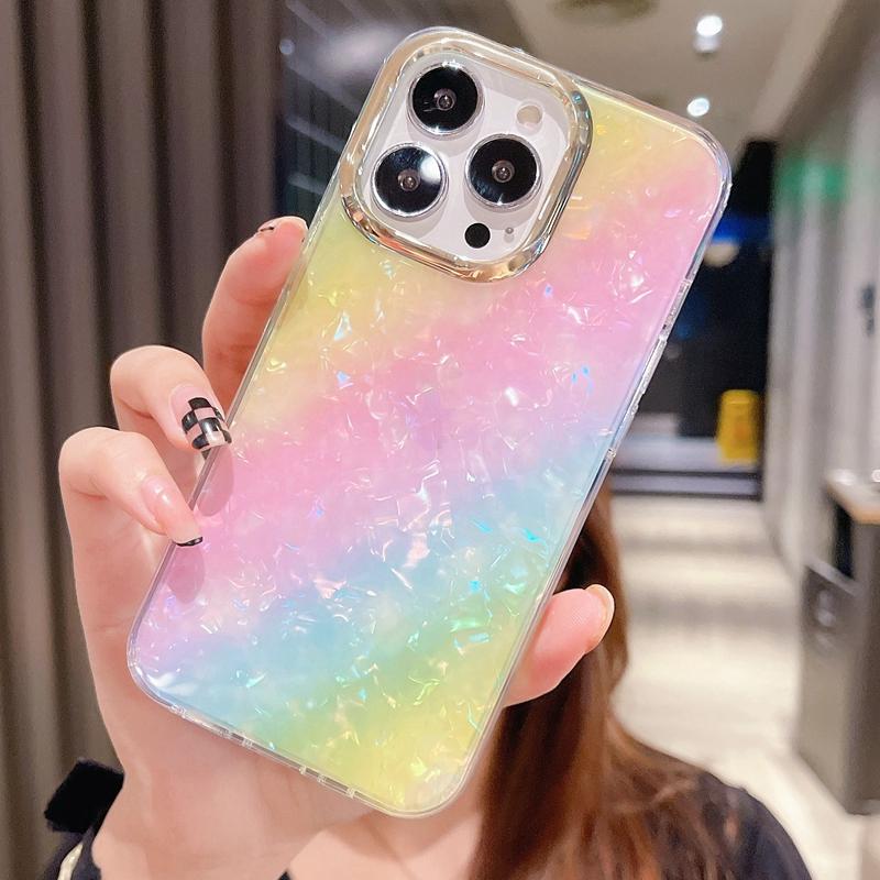 

Роскошный чехол для телефона с леопардовым принтом для iPhone 11 12 13 14 15 Pro Max Plus, задняя крышка с радужным бампером For iPhone 14Plus