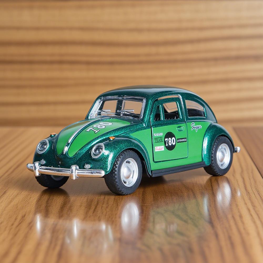 

1:36 Retro Green Cute Beetle Alloy Model Car, Pull-Back Mechanism, Doors Can Be Opened, Children s Gift/Boy s Toy/Model Car Decoration/Christmas Gift