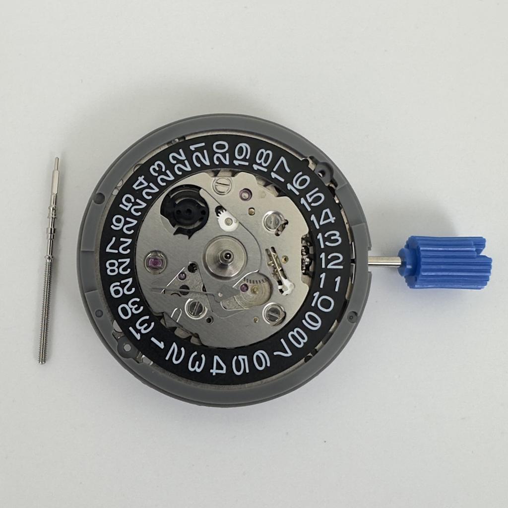 Japan Genuine NH35 Movement Crown At 3.0/3.8 O'clock White/Black Datewheel 24 Jewels High Accuracy Mod Replace Mechanism NH35A