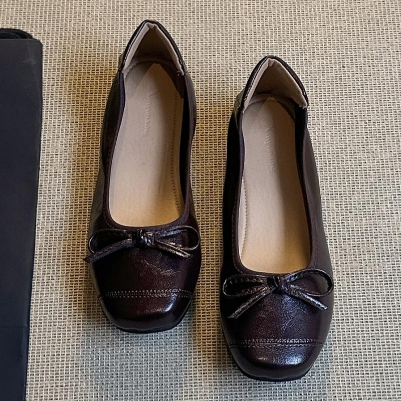 Spring Autumn Bow Women Flats Shoes Mary Janes Designer Trend New Loafers Outside Temperament Women Shoes Zapatillas