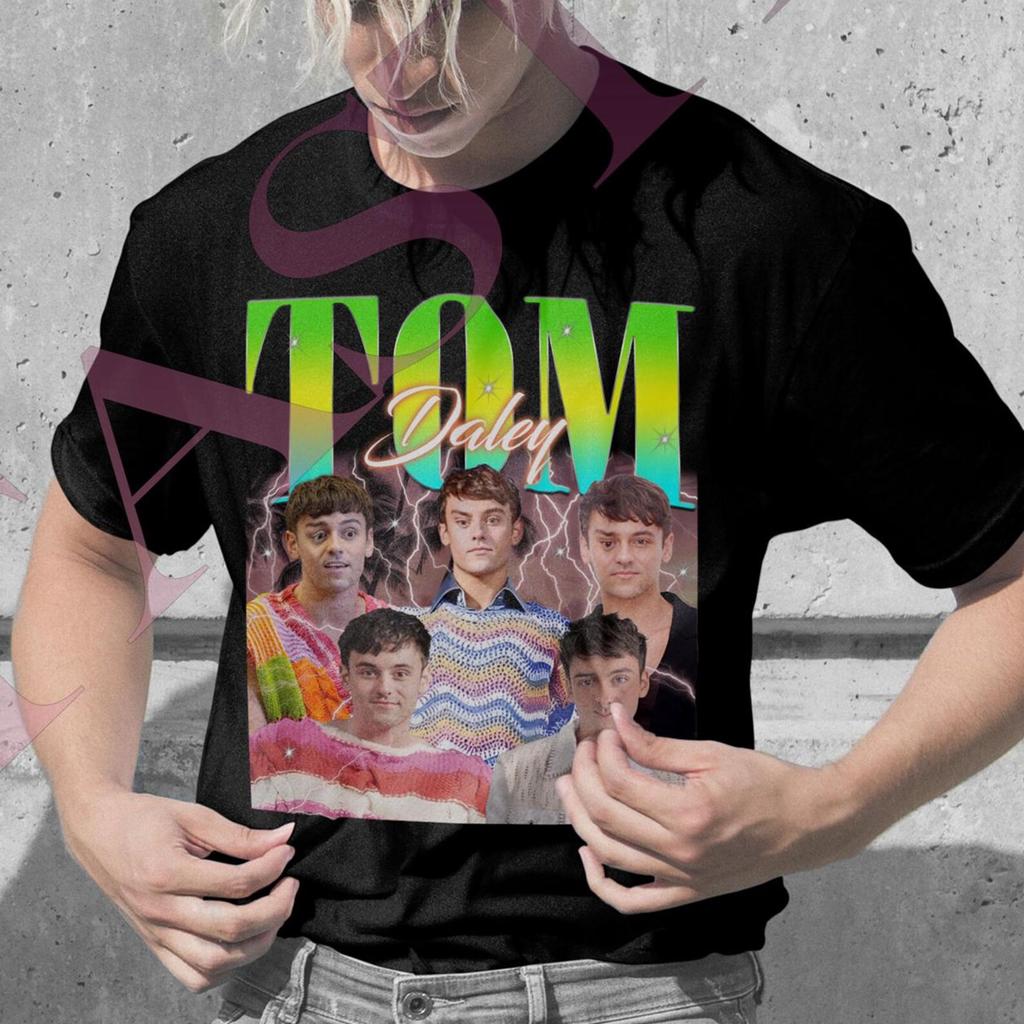 TOM DALEY Shirt Thomas Robert Daley T-Shirt Diver Retro Merch