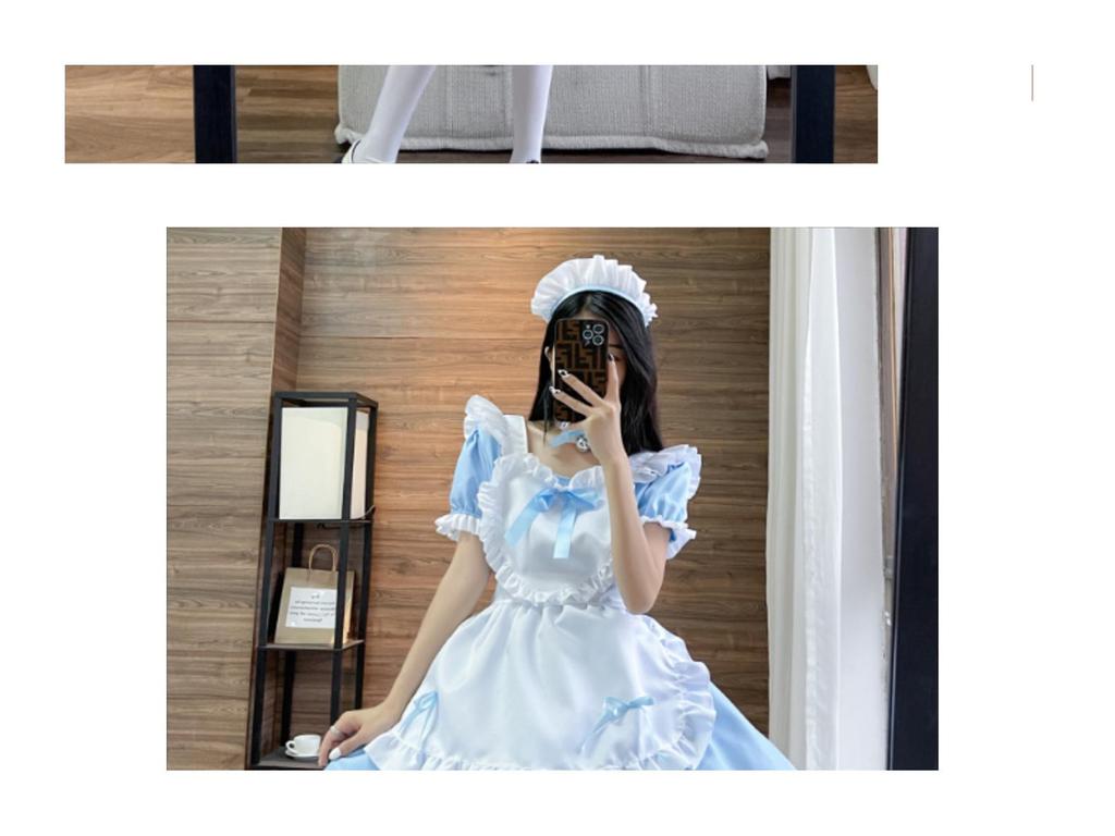 Vestido de Sirvienta Lolita Negro Japonés - Suave Estilo Clásico Café Alice