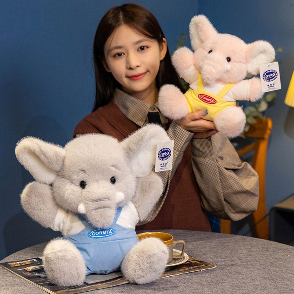 

PP Cotton Hugging Plush Toy Soft Stuffed Elephant Toy Elephant Plush Doll Birthday Parties 23cm синій