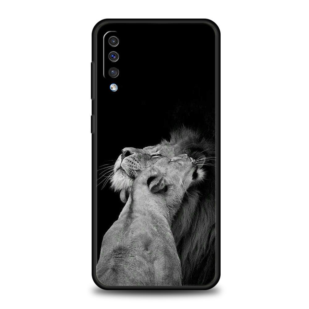 Lion Wild Animals Phone Case For Samsung A54 A52 A24 A14 A50 A72 A70 A30 A40 A20S A20E A02S A12 A22 A34 A42 A32 5G A04s Cover