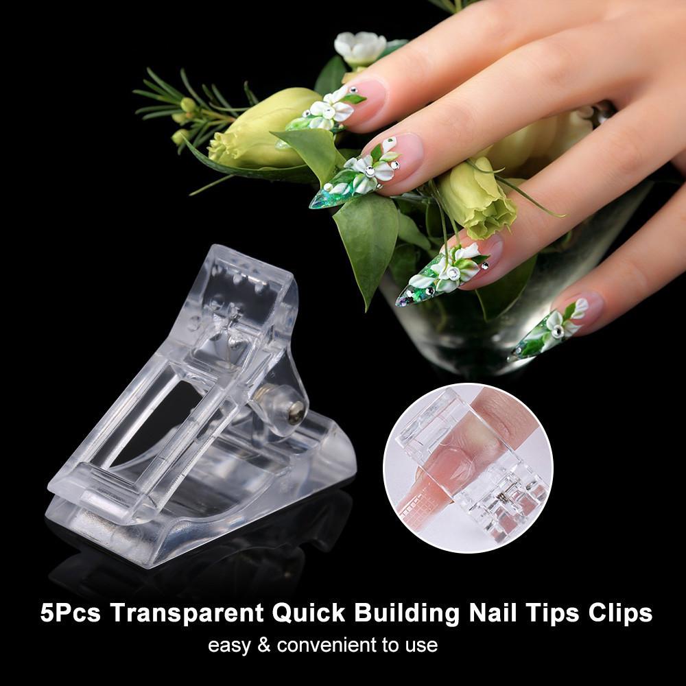 

Cross-Border Quick Extension Nail Gel with Fixed Mold Clips for Crystal Nail Tips.