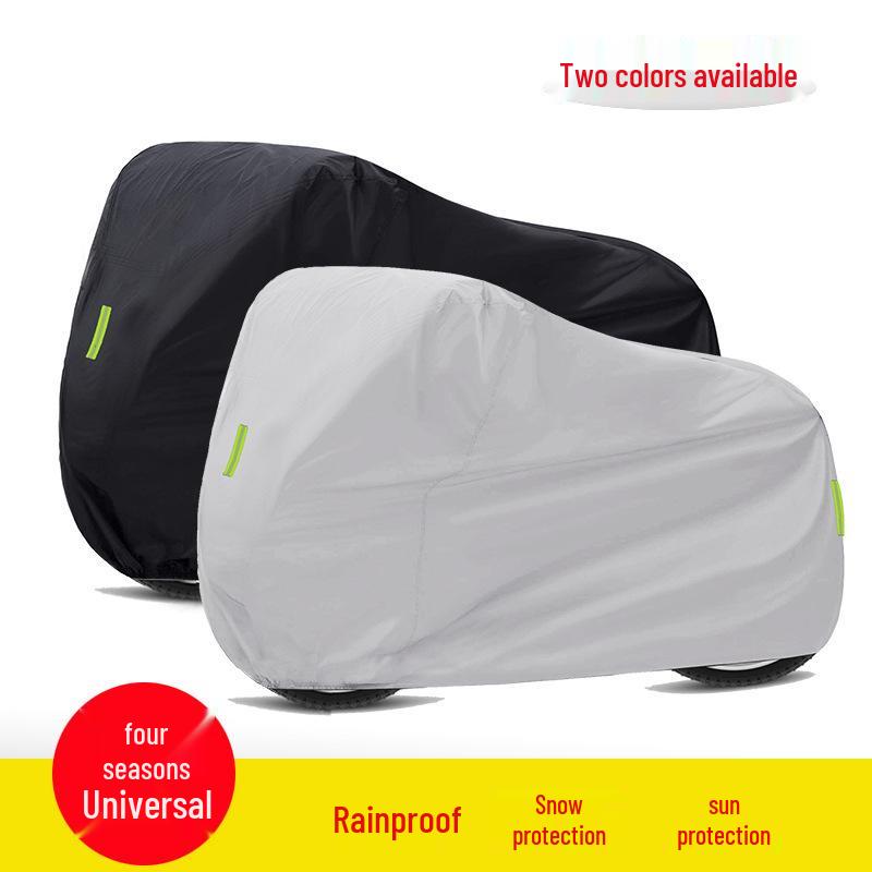 210D Outdoor Rainproof Motorcycle & E-Bike Cover - Dustproof, Thickened & Portable Medium