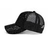 Damen Frühling Sommer Paillettenkappe Sonnenschutz Sonnenhut Sonnenschirm Baseballkappe