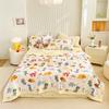 Cartoon Animals Pattern Summer Quilt 100% Cotton Air Conditioning Quilted Quilt Skin-friendly Breathable for Kids Boys Girls