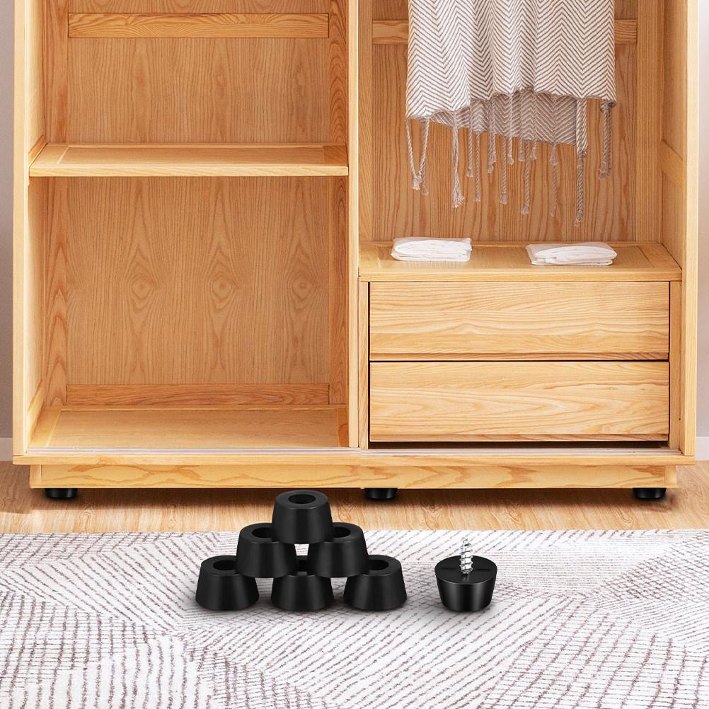 

100Pcs Anti Slip Furniture Foot Pads Rubber Shock Absorber Vibration Dampers Table Chair Leg Levelers Protectors 1.1X0.9X0.6CM