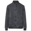 Men's Casual Jacket Oversized Pure Cotton Washed Retro Slim Fit Stand Up Collar Top Retro Fashionable Men's Clothing