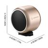 Bluetooth-kompatibler 5.0 Outdoor-Subwoofer-Lautsprecher aus Aluminiumlegierung, kleiner kabelloser Lautsprecher, USB-Aufladung für Radfahren, Wandern, Camping