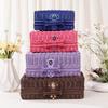 Manual Woven Cosmetic Storage Box Retro Rattan Suitcase with Hand Gift Box Wicker Rattan Picnic Laundry Baskets Home Storage