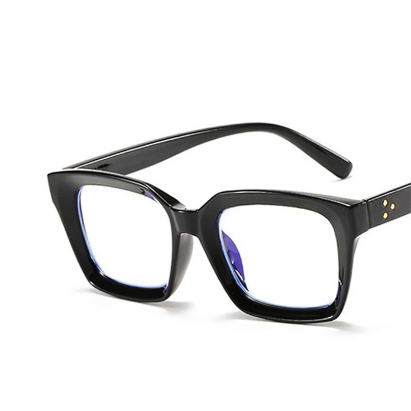Fashion Glasses Frame Women Men Anti Blue Light Vintage Square Computer Optical Concave Eyewear Female