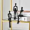 1Pc Desktop Special Character Ornament Home Living Room Wine Cabinet Office Abstract Scene Craft Decoration