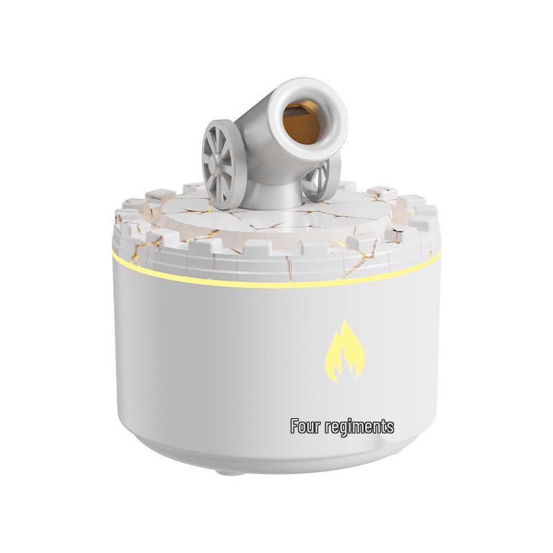 Creative Mini Canon Aroma Diffuser: Desktop Air Atomizing Volcano Humidifier