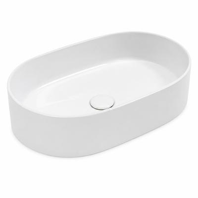 Oval Countertop Washbasin 50×30 White - Aquaterris