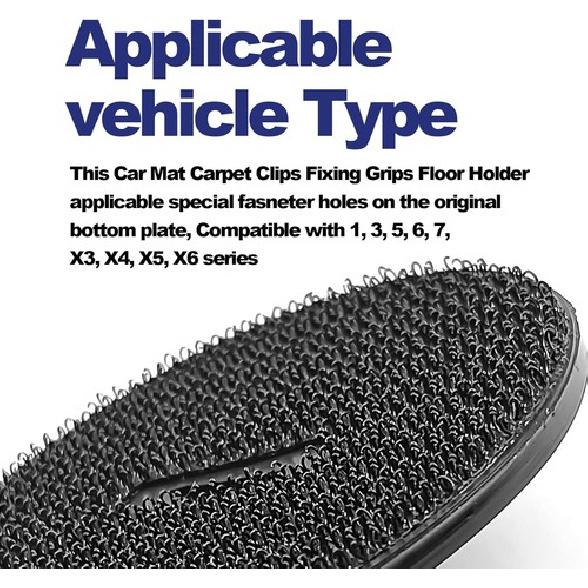 4PCS Floor Mat Fastener, Car Floor Mat Clips Replacement for 1, 3, 5, 6, 7,