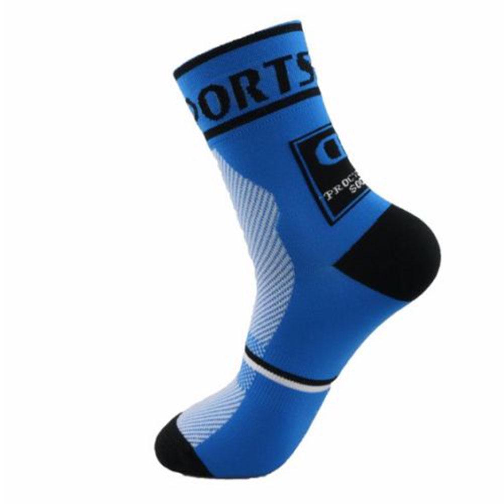1 Pair Unisex Riding Cycling Sports Socks Breathable Bicycle Footwear Calf Socks