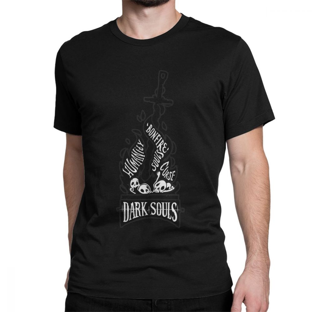 Buy Dark Video Game Bonfire Tshirt Men 