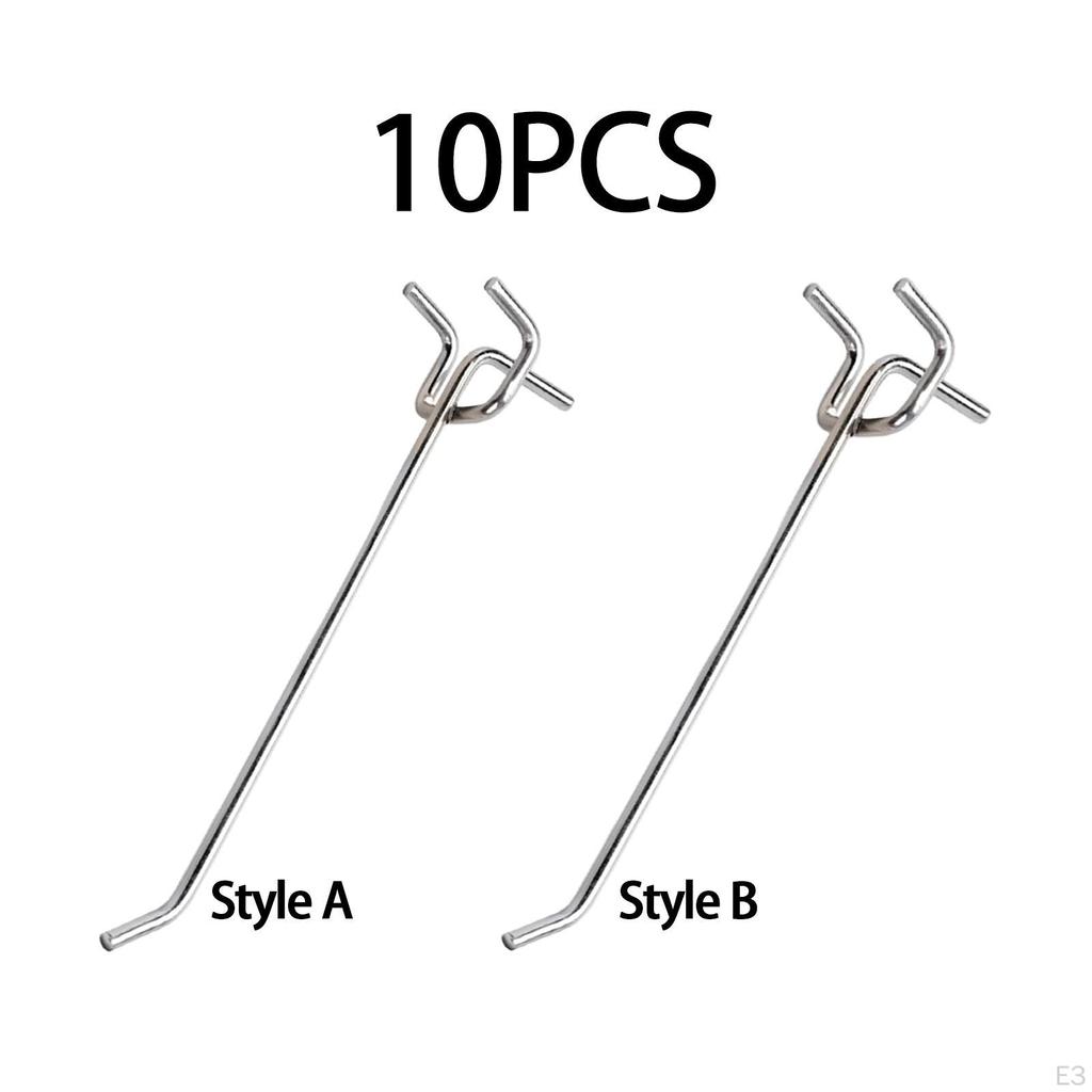 10er-Pack Stecktafelhaken für Lamellenwand-Display, Schlüsselhut-Organizer