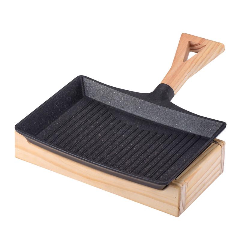 ZISIZ Cast Iron BBQ Shovel Grill Pan