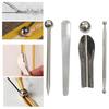 5Pcs Stainless Steel Tile Grout Cleaning 5 Piece Tool Set Rust Proof Easy Operation For Home Floor Tile Renovation Repair