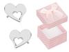 Silver Earrings Large Hearts Women's Studs Little Hearts 10Mm Plates Silver