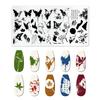 12*6cm Nail Stamping Plates Rose Butterfly Nail Art Plate Stainless Steel Nail Design Stencil Tools DIY Printing Design Stamp