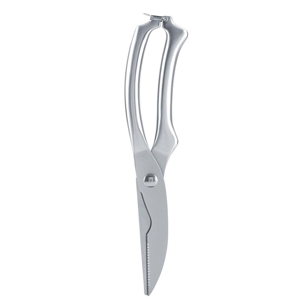 Stainless Steel Kitchen Scissors Multi-functional Dishwasher Safe Kitchen Shears Non-slip Handle Spring Loaded Poultry Shears красный