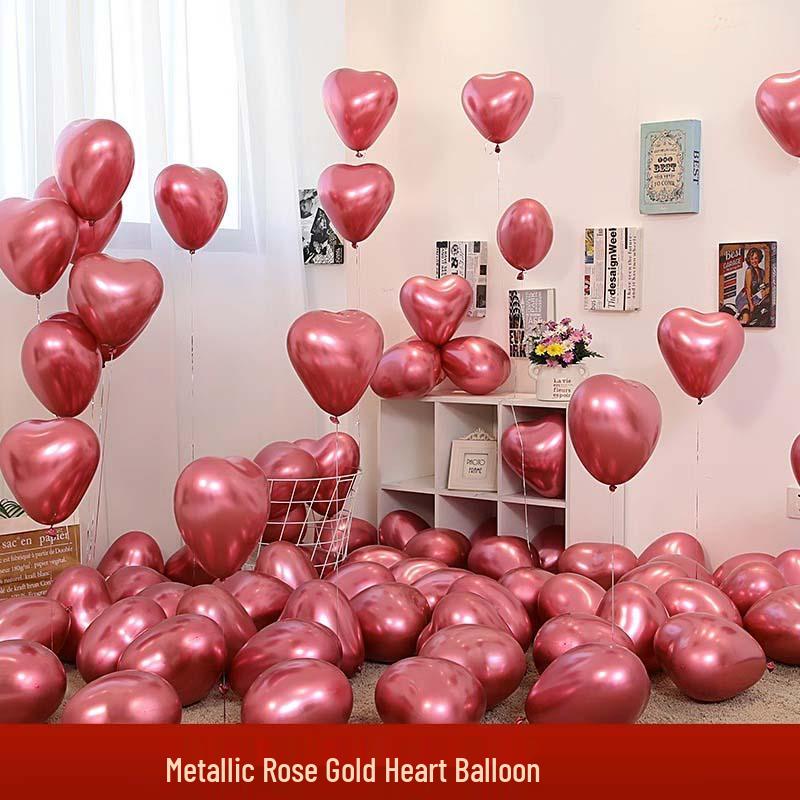 Herzförmige Ballons: Perfekt für Hochzeiten, Valentinstag, Heiratsanträge, Verlobungen und Geburtstagsdekorationen