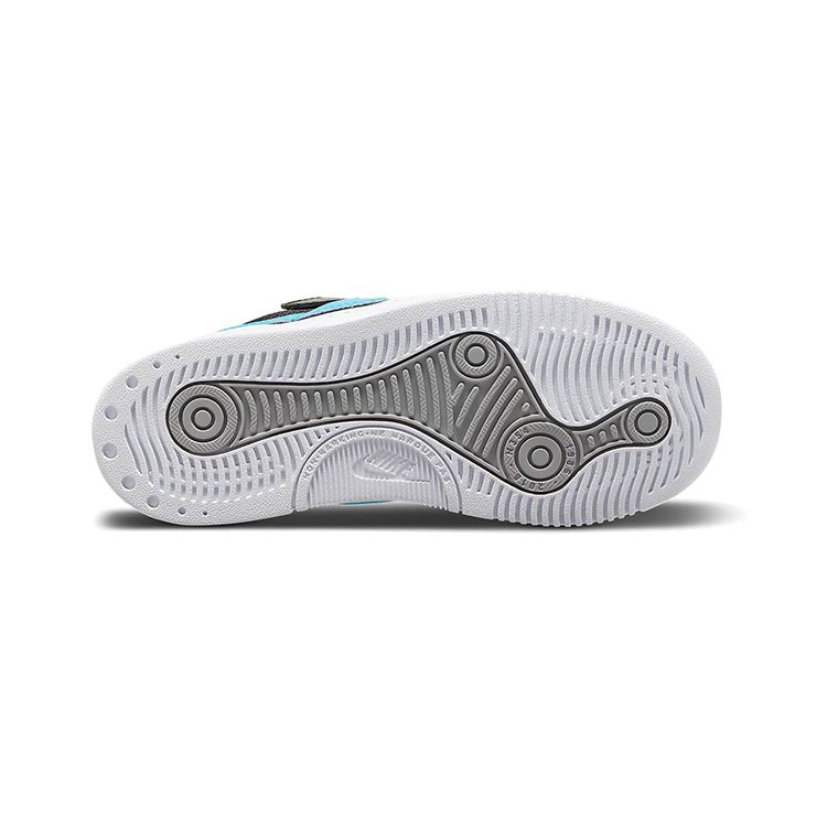 Nike Squash Type PU Mesh Fashion Non-Slip Low-Top Kids Skate Shoes Kids Sneaker Gray Black Blue CJ4120-003
